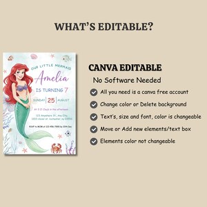 ariel welcome sign, ariel invitation, ariel milestone sign, mermaid chip bag, ariel party sign, disney mermaid ariel, little mermaid ariel, mermaid invitation, mermaid welcome sign, mermaid birthday, mermaid bottle label, mermaid gift tag, the little mermaid