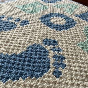 C2C Crochet Baby Blanket Pattern: Striped Nursery Decor (PDF Pattern)