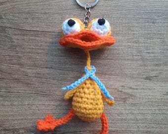 Patrón de llavero de pato a crochet: Amigurumi para principiantes (patrón en PDF)