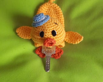Enten-Schlüsselabdeckung Muster: Amigurumi PDF (Digitaler Download