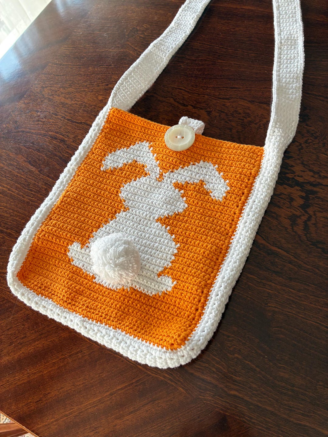Crochet Bunny Intarsia Bag Pattern: Beginner-friendly PDF (digital ...