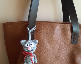 Amigurumi Cat Crochet Pattern: Beginner-Friendly Keychain Charm (PDF Download)