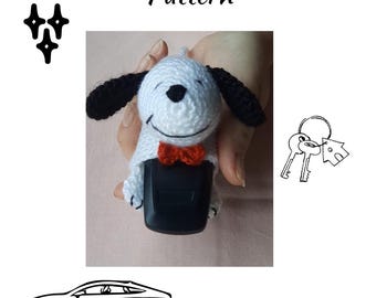 Welpen-Schlüsselabdeckung, Häkelanleitung: Amigurumi Hund Schlüsseletui (PDF-Muster)