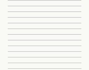 Druckbares liniertes Papier: Leere Notizseiten (PDF oder PNG)