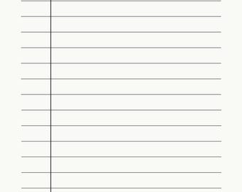 Liniertes Schulpapier zum Ausdrucken: Basic Notes (PDF oder PNG)