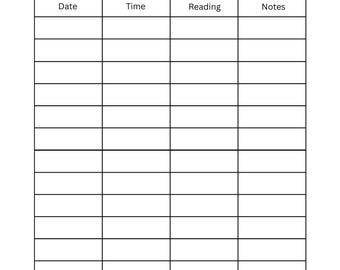 Blood sugar log with symptom checker, health log, health tracker, blood sugar management blood sugar tracker, healthy style, sugar, print