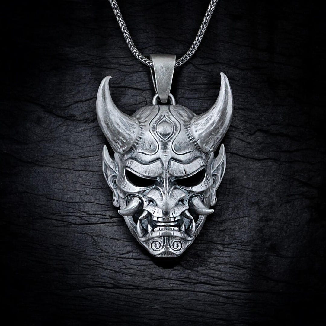 アクセサリー OX JEWELRY Silver Mask Code & Necklace il_1080xN.6572146091_uv9i.jpg