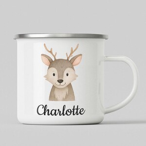 Personalisierte Tier Emaillebecher, Baby Geschenk, Emaillebecher für Kinder, Kinderbecher, Becher für Kinder, Individuell, 1.Geburtstagsgeschenk, Feiern