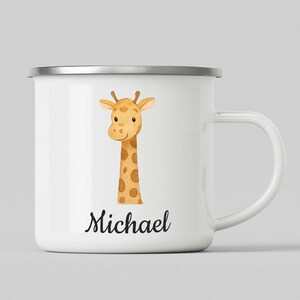 Personalisierte Tier Emaillebecher, Baby Geschenk, Emaillebecher für Kinder, Kinderbecher, Becher für Kinder, Geschenk 1.Geburtstag, Feiern