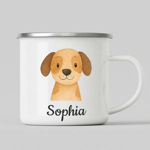 Personalisierte Tier Emaillebecher, Baby Geschenk, Emaillebecher für Kinder, Kinderbecher, Becher für Kinder, Individuell, 1.Geburtstagsgeschenk, Feiern