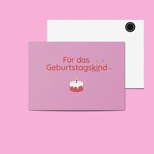 Postal Happy Birthday A6 – Tarjeta de cumpleaños para el cumpleañero | Tarjeta de felicitación creativa con ilustración.
