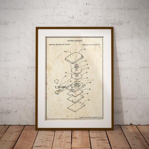 Computer Hard Drive Patent Print: 5x7 to 18x24 Printable Digital Download