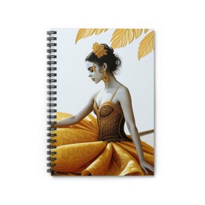 Stylish Spiral Notebook - Elegant Art Design, Journaling, Gift, School Supplies, Art Lovers, Home Office Decor