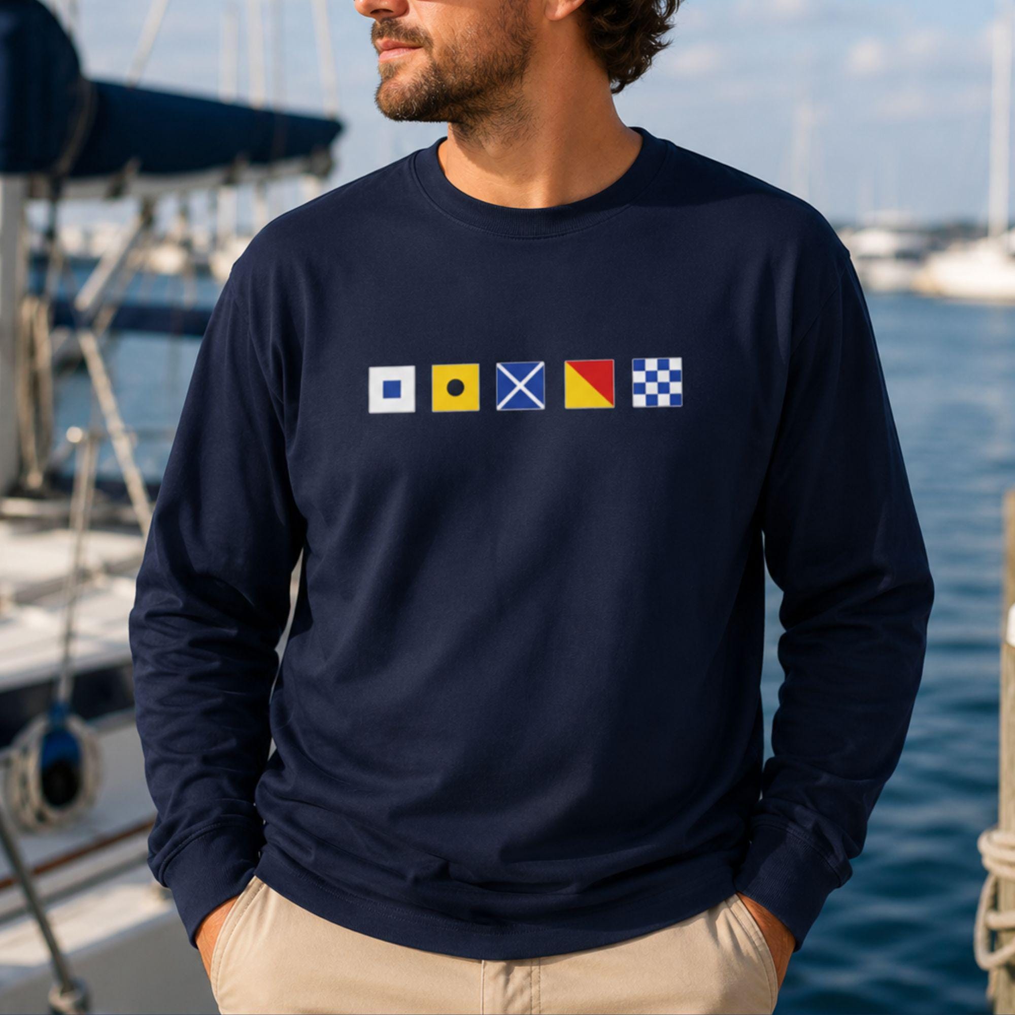 Nautical Flag Shirt Name - Etsy