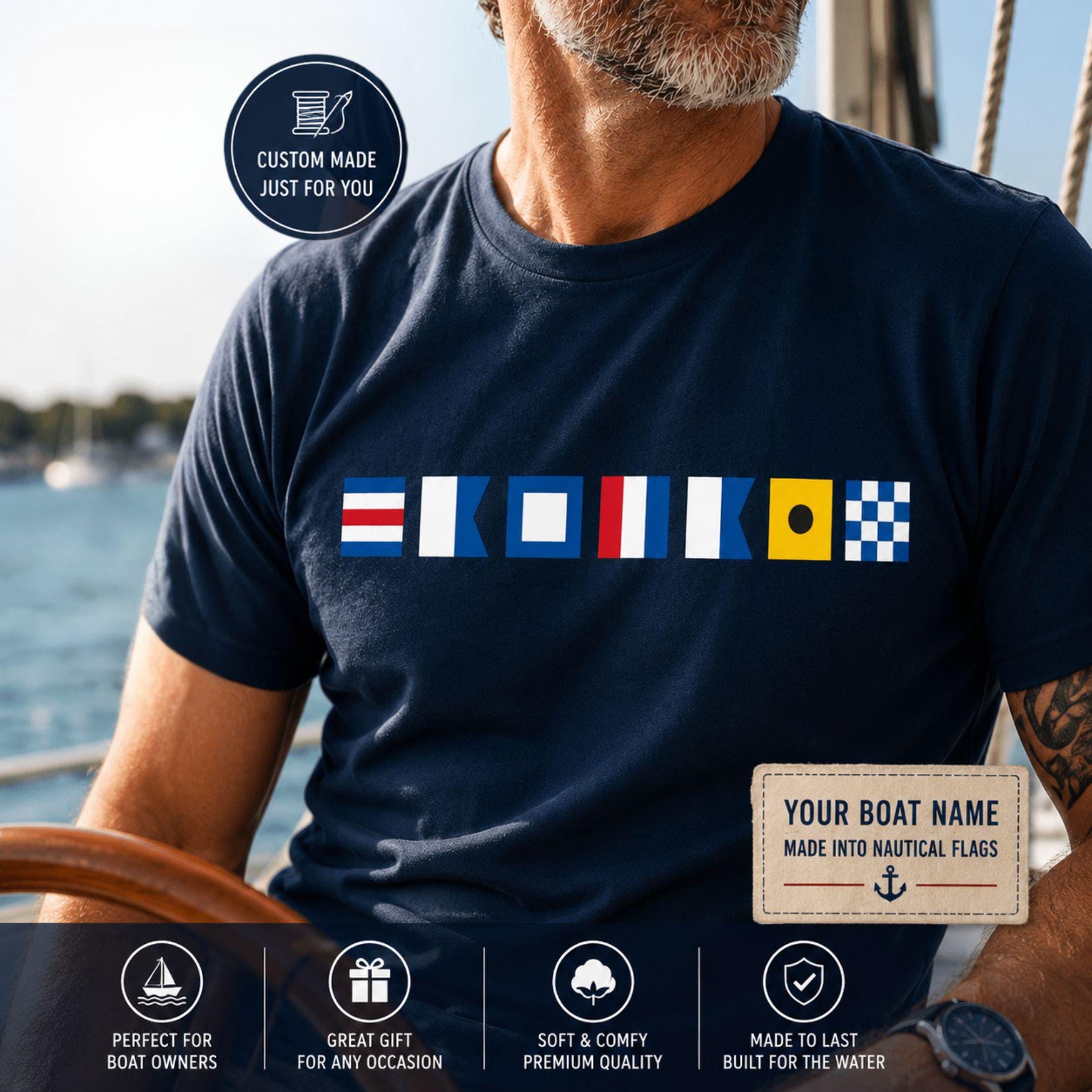 Nautical Flags T Shirt - Etsy