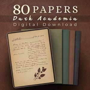 Manuscript Paper for GoodNotes | Dark Academia Vintage Writing & Study Pages | Aged Archive Edition Vol. 2