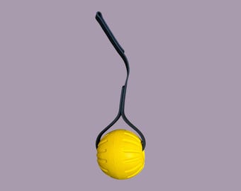 EVA Foam / Durafaom Dog Ball Tug with Genuine Biothane Tab - Sewn | Custom