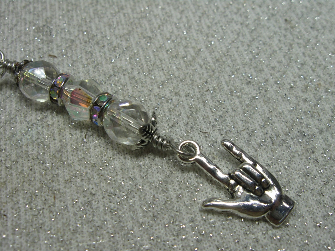 I LOVE YOU in American Sign Language Zipper Pull or Purse Etsy