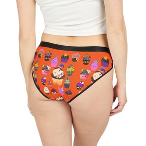 Halloween Cupcake Women&#39;s Underwear Panties, Baker Chef Lingerie, Birthday Kitchen