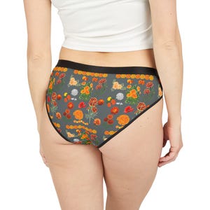 Floral Print Women&#39;s Underwear, Vibrant Patterned Briefs, Comfortable Lingerie, Everyday Panty Essentials, Gift Her Mothers Valentines Day,