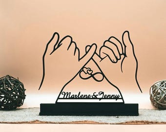 Gift for Best Friend | Personalized Gift | Friendship Decor | Sign with Name | Gift for Her | Sister's Name