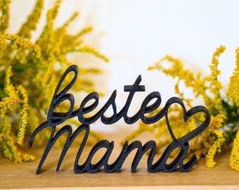 3D printed lettering "Best Mom" | various colors | freestanding | Mother's Day gift | home decoration | family
