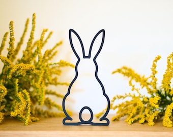 Easter Bunny Line Art | Decoration | Easter Bunny | Spring Decoration | Easter Gift | Easter Decoration | Easter Decoration | 3D Print