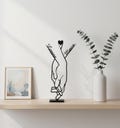 Personalized Couple Gift | Anniversary | Stand with Heart & Names, Valentine's Day or Wedding Gift | Line Art | Decoration | Love