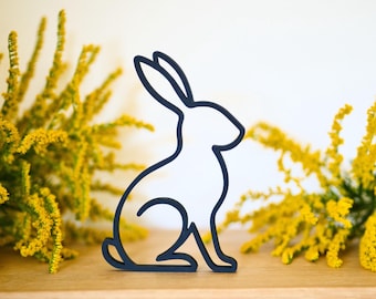 Easter Bunny Line Art | Decoration | Easter Bunny | Spring Decoration | Easter Gift | Easter Decoration | Easter Decoration | 3D Print