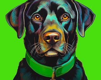 Labrador greeting card - simple stylish design