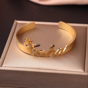 Custom Bangle Bracelet - Name Bangle - Personalized Bangle - Gold Name Bangle - Name Bracelet - Adjustable bangle,Gift for Mom,Gift for Her