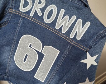 Custom Game Day Denim Jacket: Sport Fan Jean Jacket