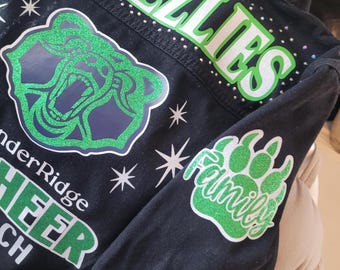 Custom Game Day Denim Jacket: Sport Fan Jean Jacket