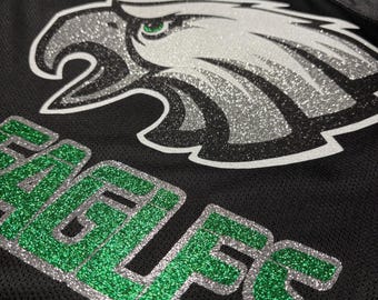 Personalized Team Jersey: Game Day Glitter Jersey with number