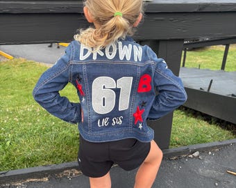 Custom Game Day Denim Jacket: Sport Fan Jean Jacket