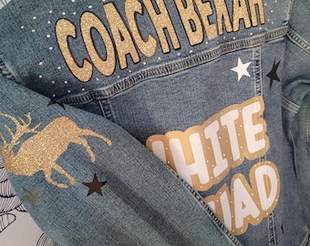 Custom Game Day Denim Jacket: Sports Fan Jean Jacket