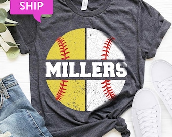 Personalized Baseball Softball Mom Shirt, Custom Sports Mom Tee