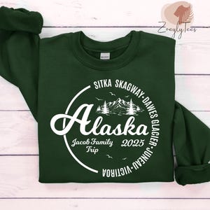Custom Alaska Sweatshirt, Custom Alaska Cruise Shirt, Personalized Family Name, Gift For Alaska Family Cruise, Custom Name Cruise Outfit