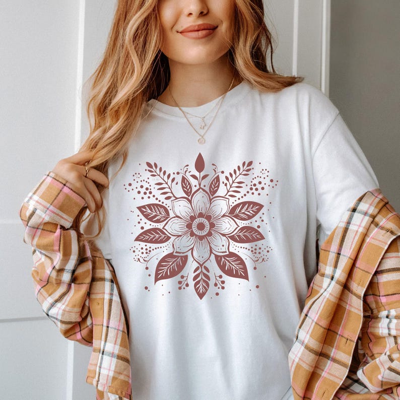 Subtle Anti Trump Flower Shirt, Boho Floral Shirt Anti Trump Comfort Colors®, Feminist Gift, Anti-Fascist, Gift for Her, Political Shirt image 5