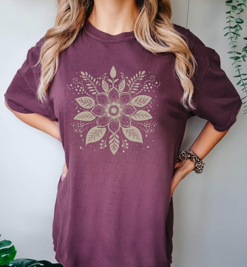 Subtle Anti Trump Flower Shirt, Boho Floral Shirt Anti Trump Comfort Colors®, Feminist Gift, Anti-Fascist, Gift for Her, Political Shirt image 6