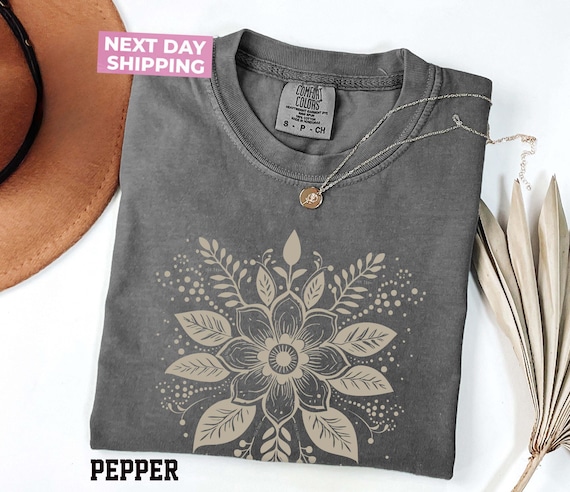 Subtle Anti Trump Flower Shirt, Boho Floral Shirt Anti Trump Comfort Colors®, Feminist Gift, Anti-Fascist, Gift for Her, Political Shirt