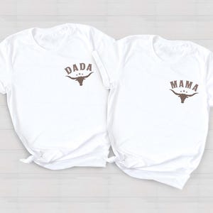 My First Rodeo Birthday Family Matching Shirt, 1st Rodeo Western Farm Theme Birthday Party Shirt, Mama Daddy Tee, Cowboy Cowgirl Bday Tee 画像 3
