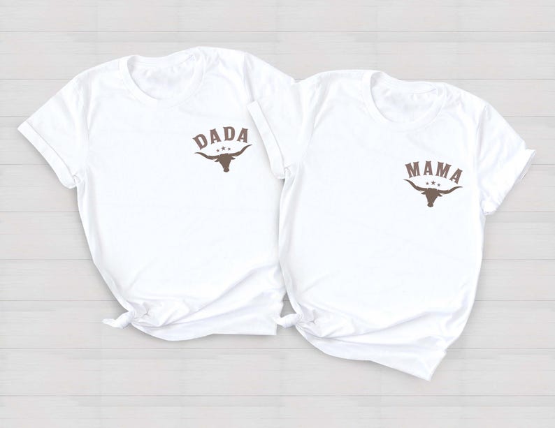 My First Rodeo Birthday Family Matching Shirt, 1st Rodeo Western Farm Theme Birthday Party Shirt, Mama Daddy Tee, Cowboy Cowgirl Bday Tee 画像 3