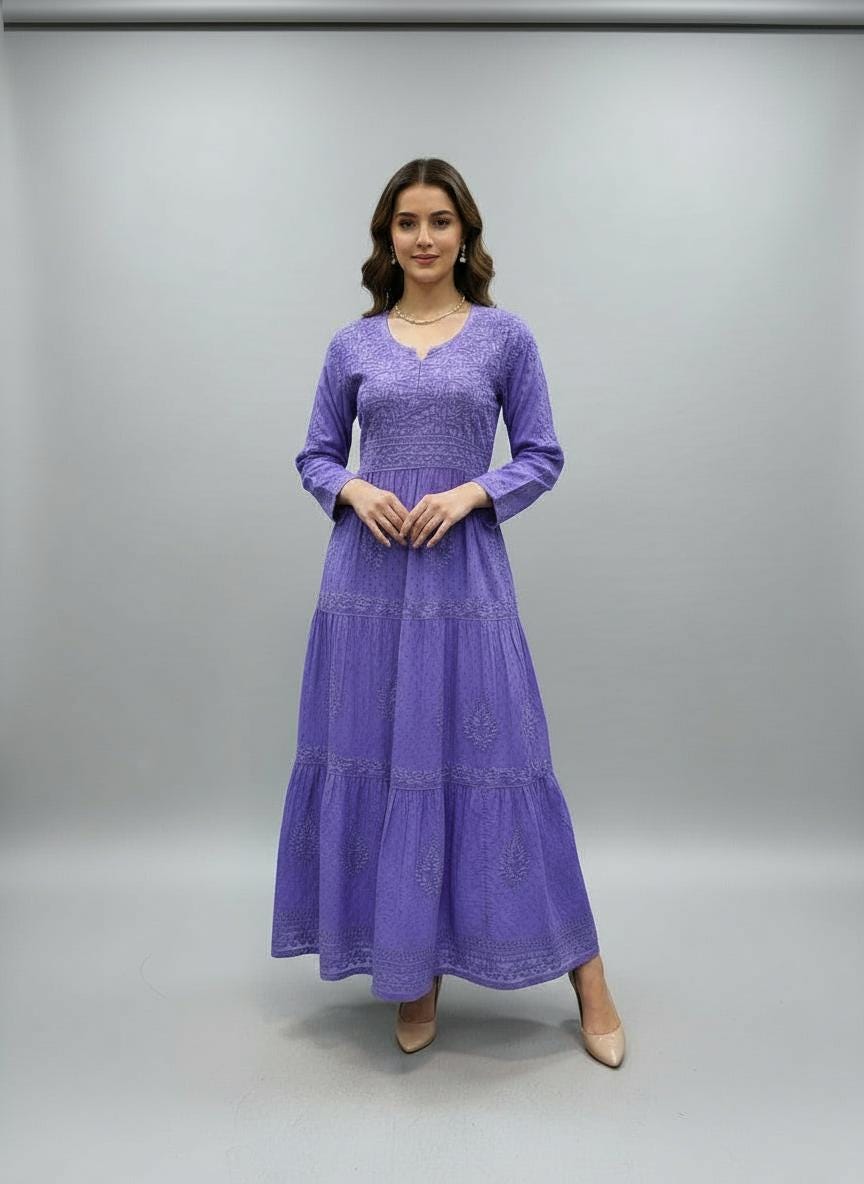 Lucknowi Maxi Dress - Etsy