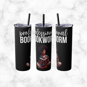 Gemeleerde professionele skinny boekenwurmbeker van 20 oz