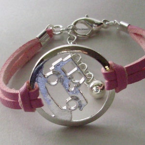 Silver Off Road Infinity Bracelet, Faux Suede Reversible Cord, Bracelet, Vehicle Bracelet, Gift For , Beach  Under 20 USA