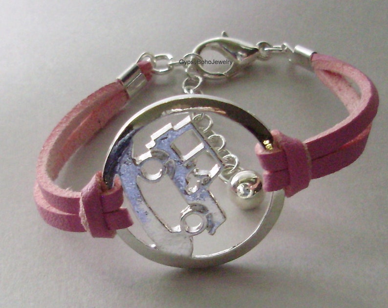 Silver Off Road Infinity Bracelet, Faux Suede Reversible Cord, Bracelet, Vehicle Bracelet, Gift For , Beach Under 20 USA image 1