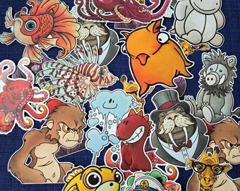 Custom Amount of Stickers. Choose 3, 5, or 10 stickers