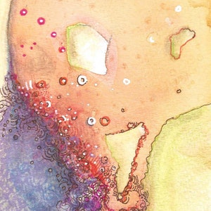 Cartões de anotações, em branco por dentro, por NM Abstract Artist Whizzer White, pacote com 4 unidades para ocasiões especiais, papelaria elegante, condolências, presente para amantes da arte