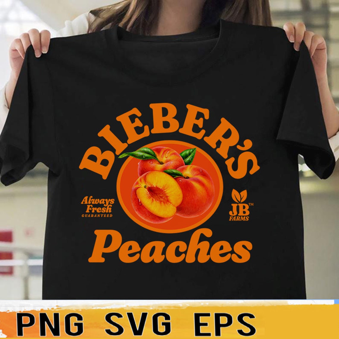 Justin Bieber Peach Png I Got My Peaches Out in Png Etsy